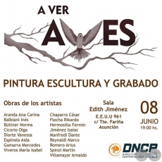 Aves - Muestra de Arte - Viernes, 08 de Junio de 2018